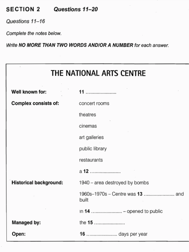 ielts listening 8 test 3